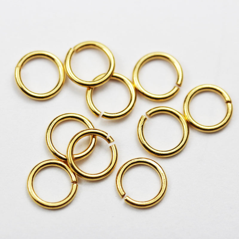 Jump rings 20pcs 20gauge 5mm 18k Gold Vermeil Style Jewellery findings Jump rings