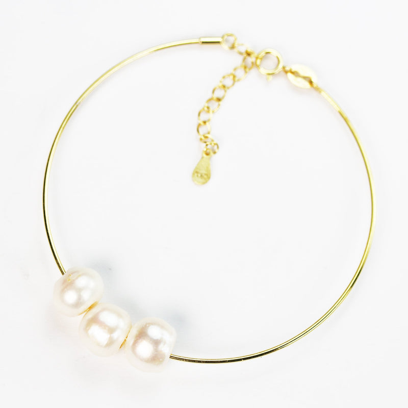 Gold Vermeil Style Bracelet, Easy Making Bracelet Adjustable Bangle ,With Open Screw, Charm Bracelet ,0.95mm Wire, 7-8.5 inches