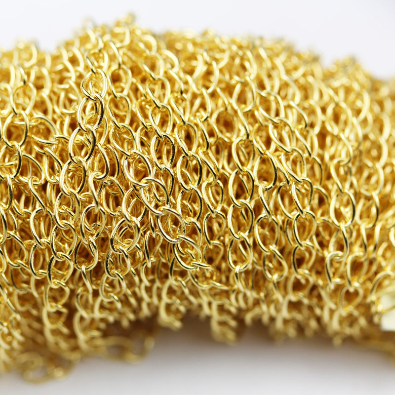 Extender chains Gold Vermeil Style  Extension Chain ,2.65*3.5mm Oval Chain, For Jewelry Making Extension