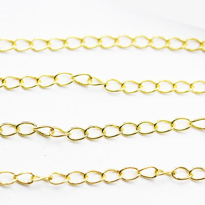 Extender chains Gold Vermeil Style  Extension Chain ,2.65*3.5mm Oval Chain, For Jewelry Making Extension