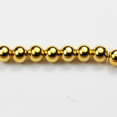 Gold Vermeil Style 20pcs 4mm 24k gold on 925s.silver Jewellery findings Ball Beads ,hole1mm