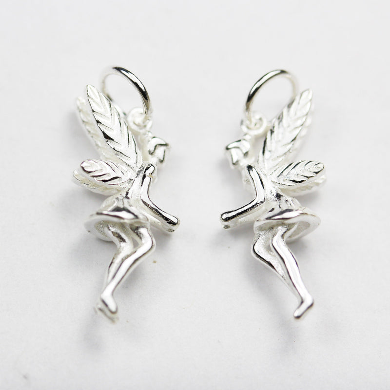 Jewelry charms 1pc 925 Sterling Silver Jewellery findings Charm Beads ,Fairy charm, 19*7mm