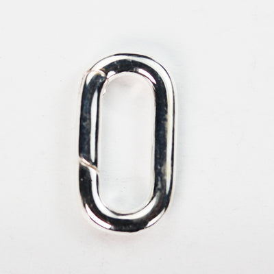 Necklace clasp 1PC 925 Sterling silver Jewellery findings Open Ring Clasp,17.5*9.5mm Oval, 2.5mm thickness