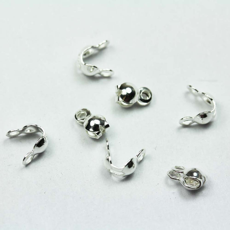 Bead Tips 10pcs Bead Tips,925 Sterling silver, 3mm  ball, hole1mm