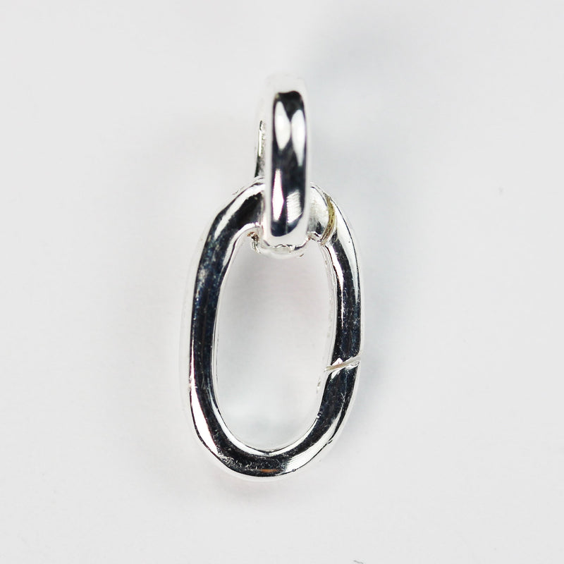 1pc 925 Sterling silver Jewellery findings Lobster claw Clasp,14*8.5mm with 8mm Closed Ring