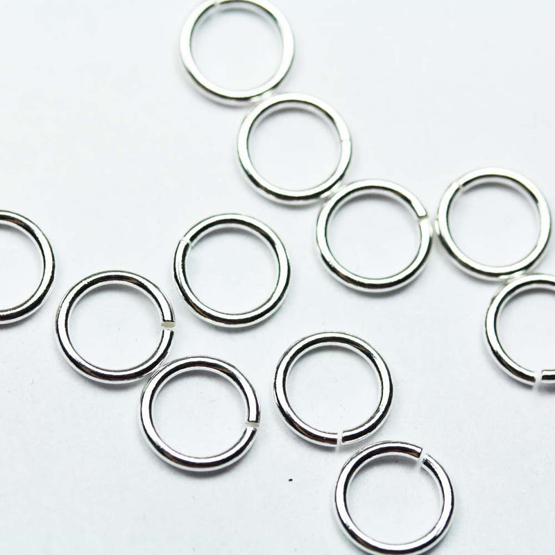 Jump Ring 10pcs 18gauge 8mm 925 Sterling silver  Jewellery findings Jump ring,Close but Unsoldered round