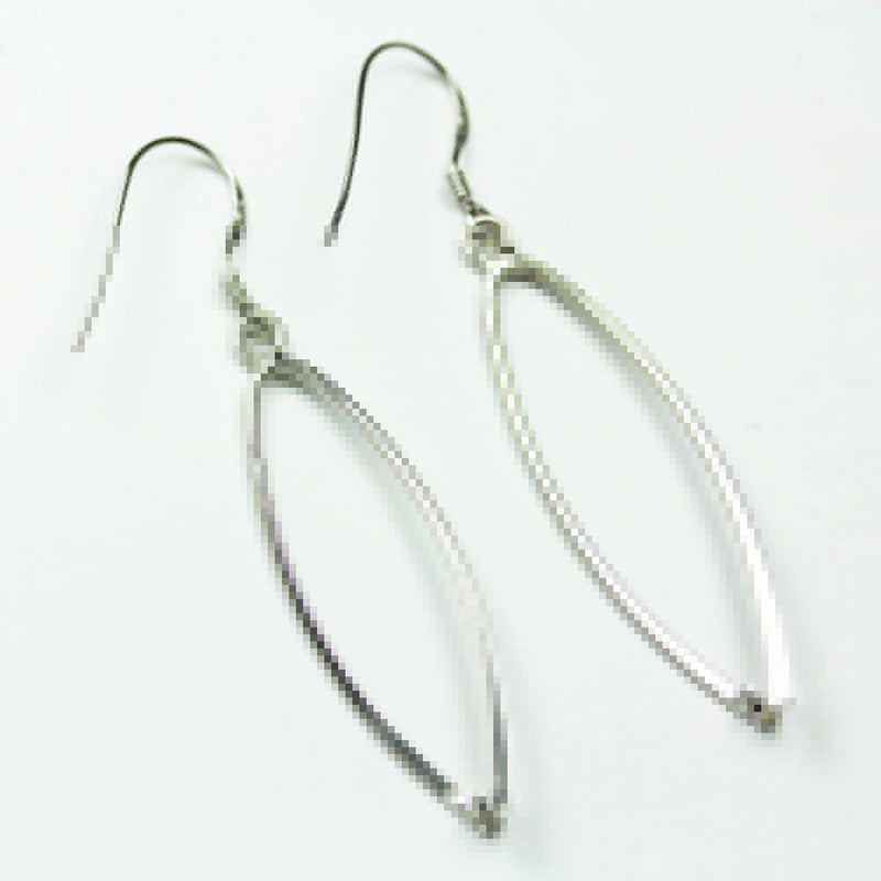 Earring Findings 2pcs 38mm 925 Sterling silver Jewellery Findings Earwire, 15mm fishhook with pinch bail, bail38mm