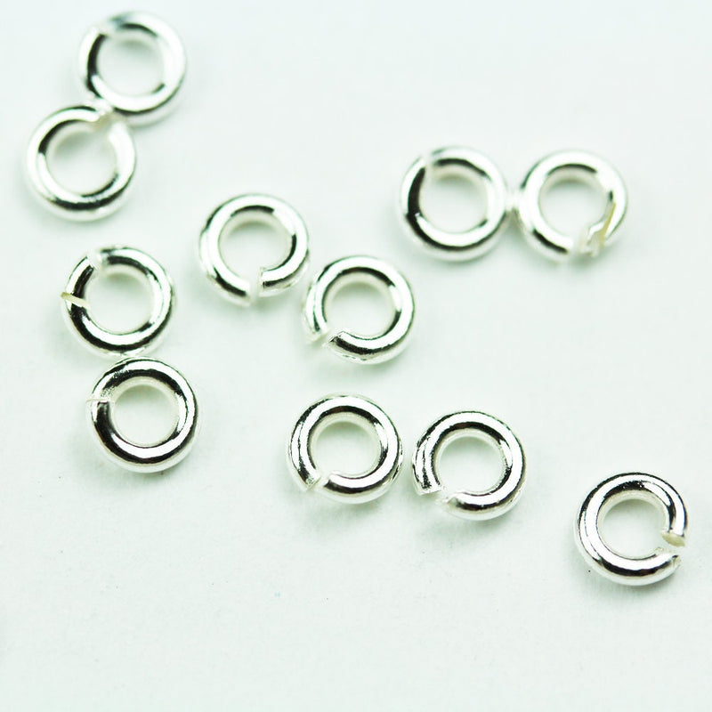 Silver jump ring 40pcs 5mm 22gauge 925 Sterling silver Jewellery findings Jump ring