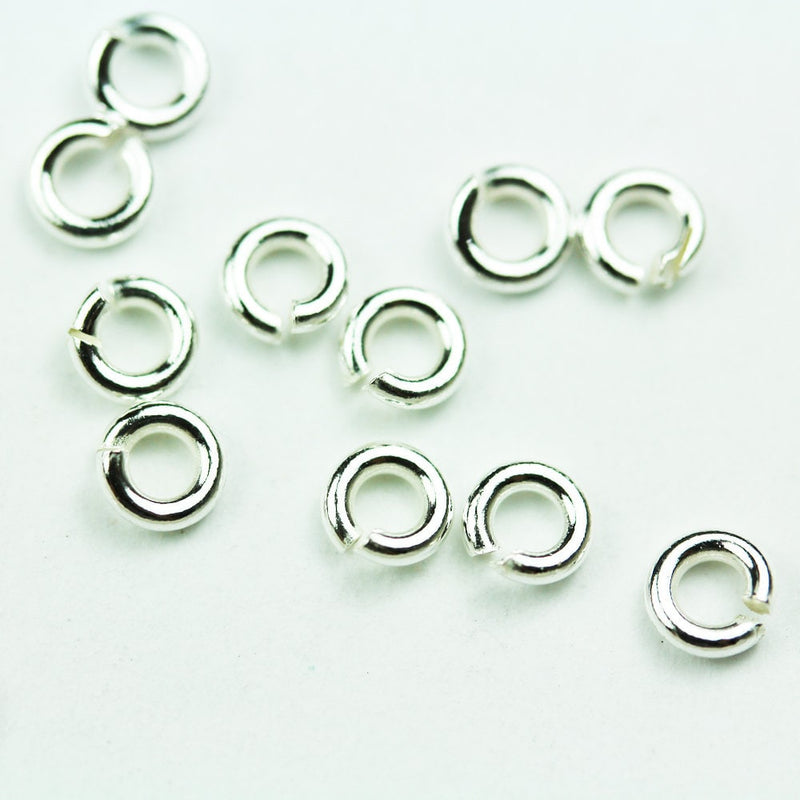 Silver Jump Rings 20pcs 6mm 20gauge 925 Sterling silver Jewellery findings Jump ring