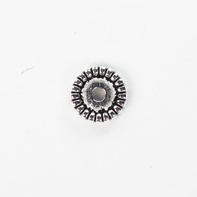 10pcs 6mm 925 antique sterling silver Jewellery Findings Spacers, 1mm thick, hole 1mm