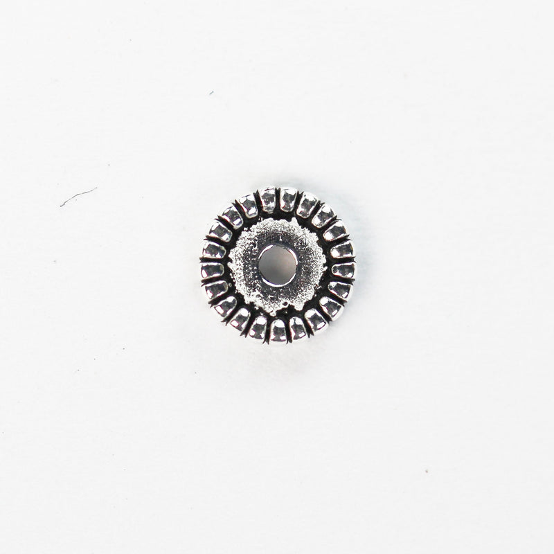 10pcs 6mm 925 antique sterling silver Jewellery Findings Spacers, 1mm thick, hole 1mm