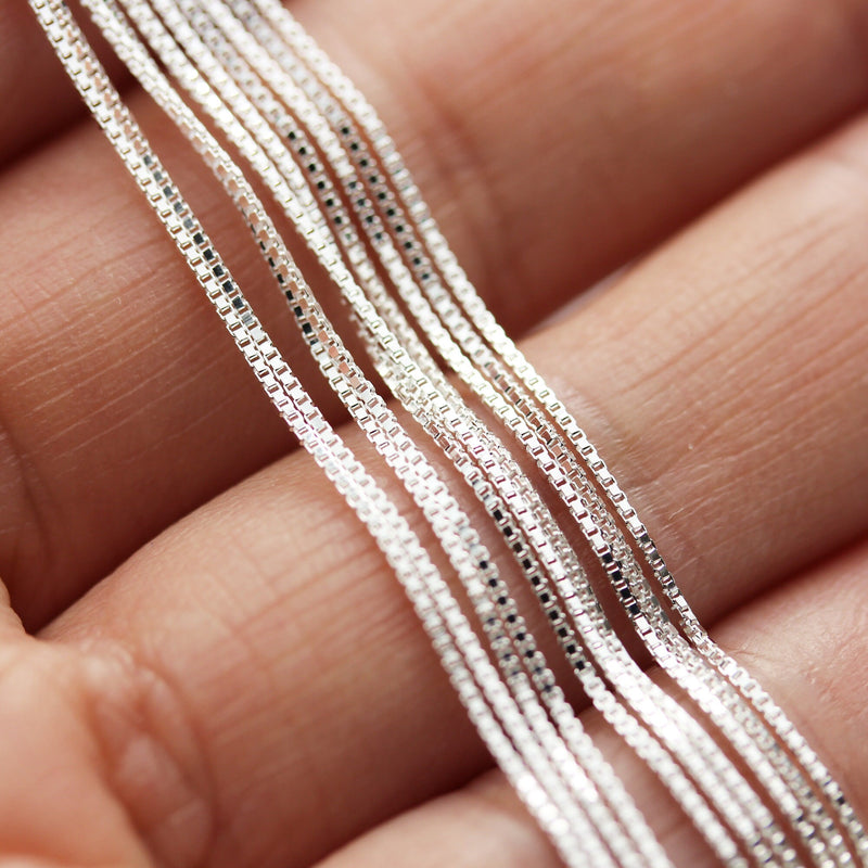 Chain Necklaces 925 Sterling Silver Chain for Easy Making Jewelry,  18" 925 Sterling Silver Jewellery Necklace Chain,0.8mm Snake Chain