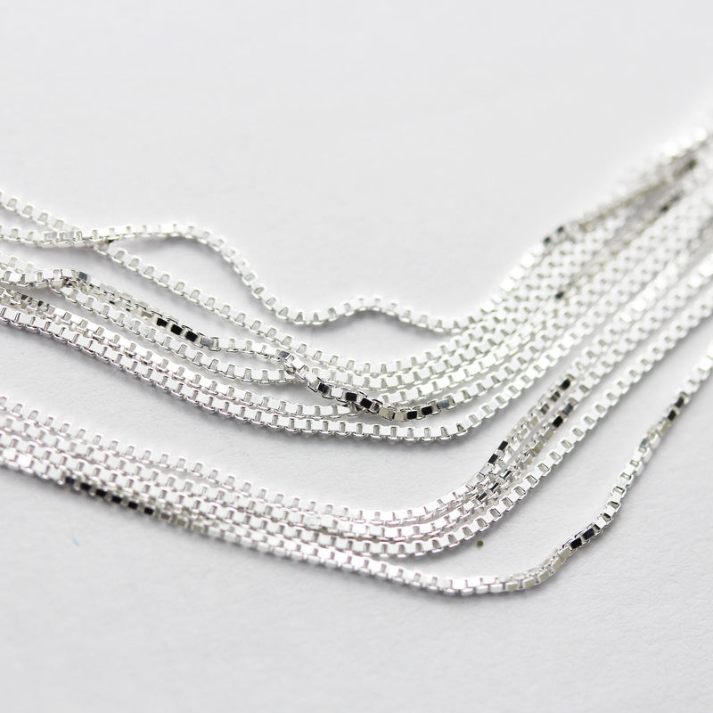 Chain Necklaces 925 Sterling Silver Chain for Easy Making Jewelry,  18" 925 Sterling Silver Jewellery Necklace Chain,0.8mm Snake Chain