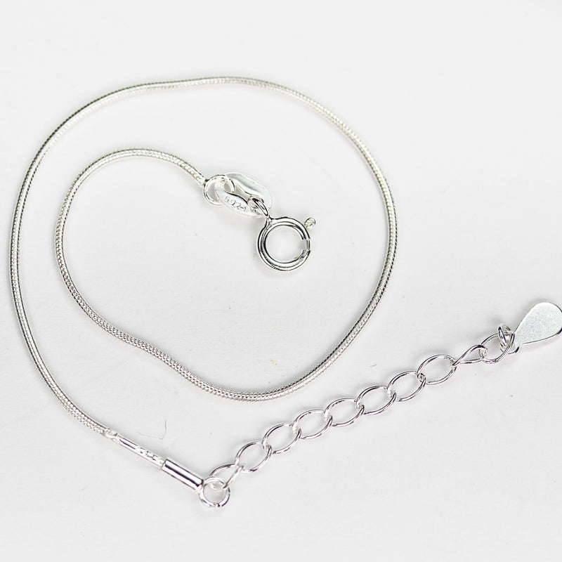 Chain Bracelets 925 Sterling Silver Snake Chain for Easy Making Bracelet, 6.5+1.5" Bracelet Chain with Open Screw, 0.9mm thickness