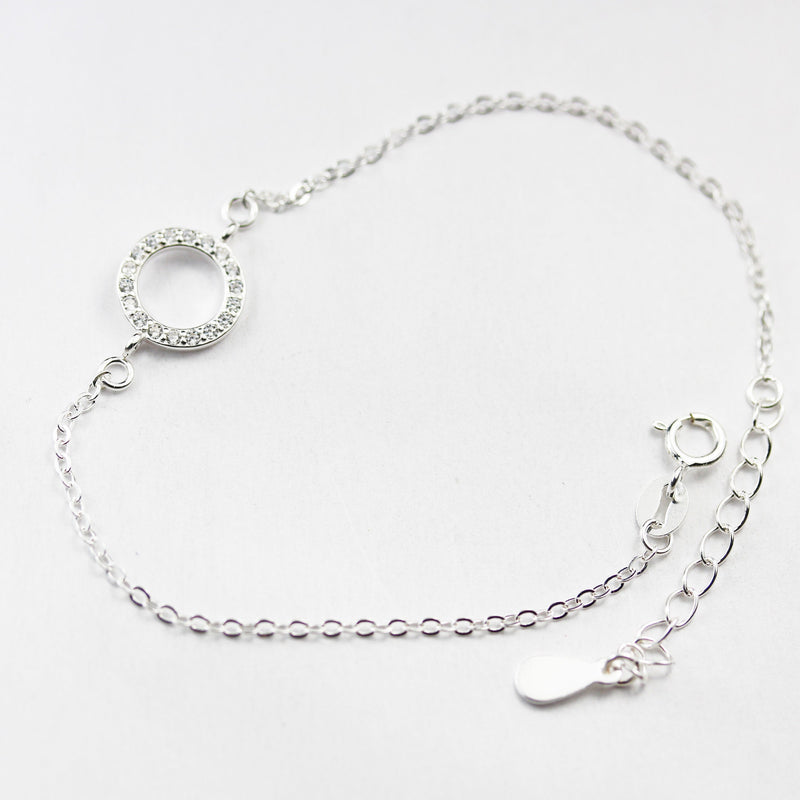 Bracelet chain 925 Sterling Silver Chain for Easy Making Bracelet, 6inch +1.5 inch extension Bracelet Chain,1.2mm thickness