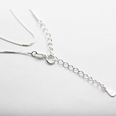 Chain Necklaces Sterling Silver Chain for Easy Making Jewelry, 16+2" Necklace/6.5+1.5" Bracelet Chain with Open Screw, 0.8mm thickness