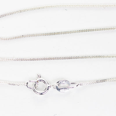 Chain Necklaces 1pc/5pcs 16/18" 925 Sterling Silver Curb Chain Jewellery Necklace, 1.1 mm chain, 5mm Ring clasp