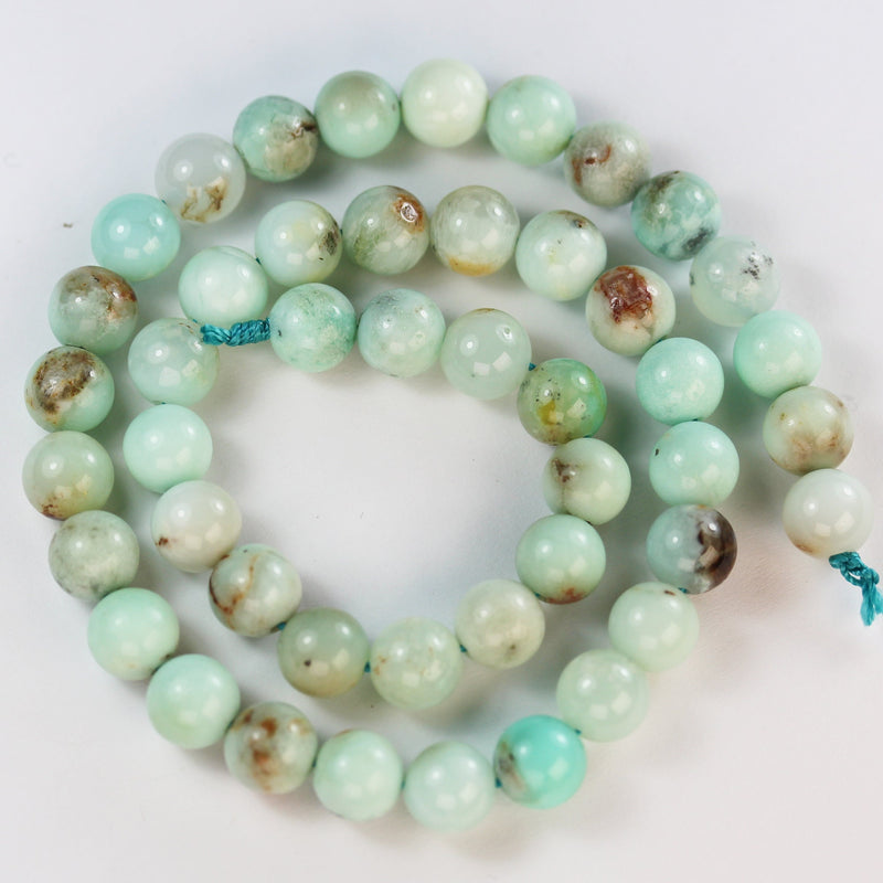 Natural Australia Chrysoprase ,8mm Round Shape Gemstone Beads,16", about 50 pcs