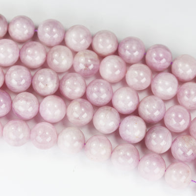 Natural Kunzite, 10mm Round Gemstone Strand, 15.5inch , about 40 beads ,1mm hole