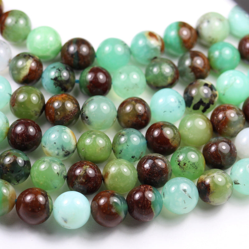 Natural Australia Chrysoprase ,10mm Round Shape Gemstone Beads,16", about 40 pcs