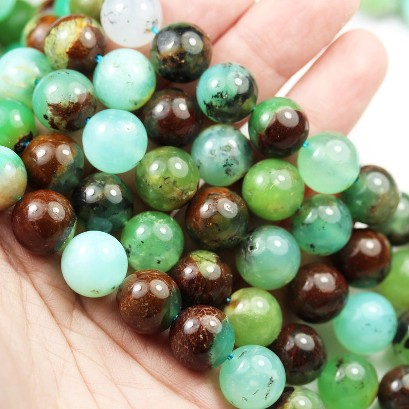 Natural Australia Chrysoprase ,10mm Round Shape Gemstone Beads,16", about 40 pcs