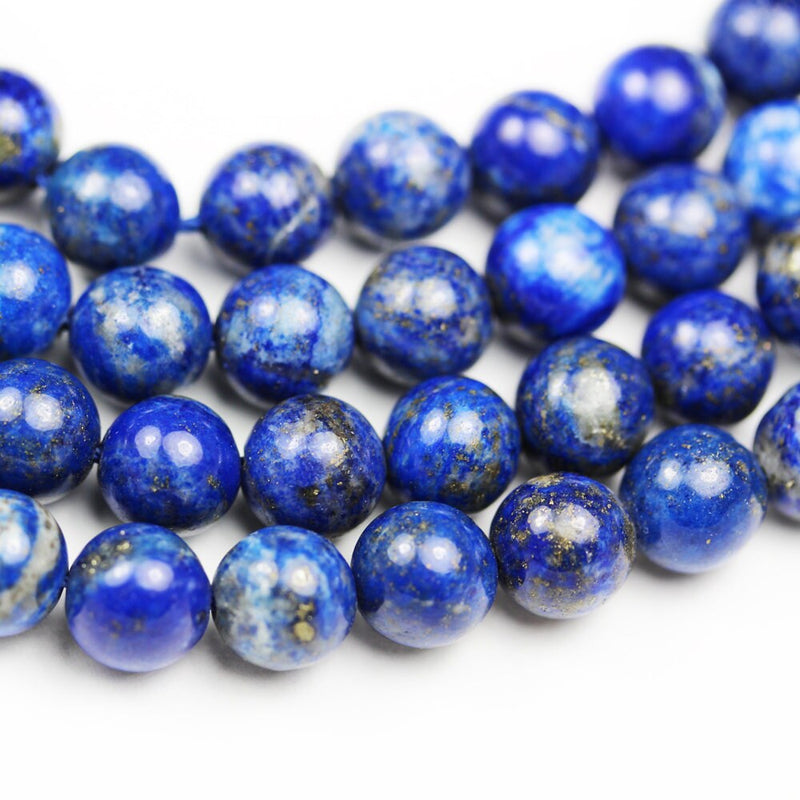 Lapis lazuli, 10mm round natural gemstone, One full strand  , hole 1mm,16"