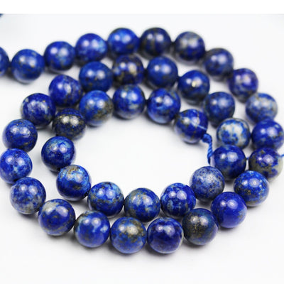 Lapis lazuli, 10mm round natural gemstone, One full strand  , hole 1mm,16"