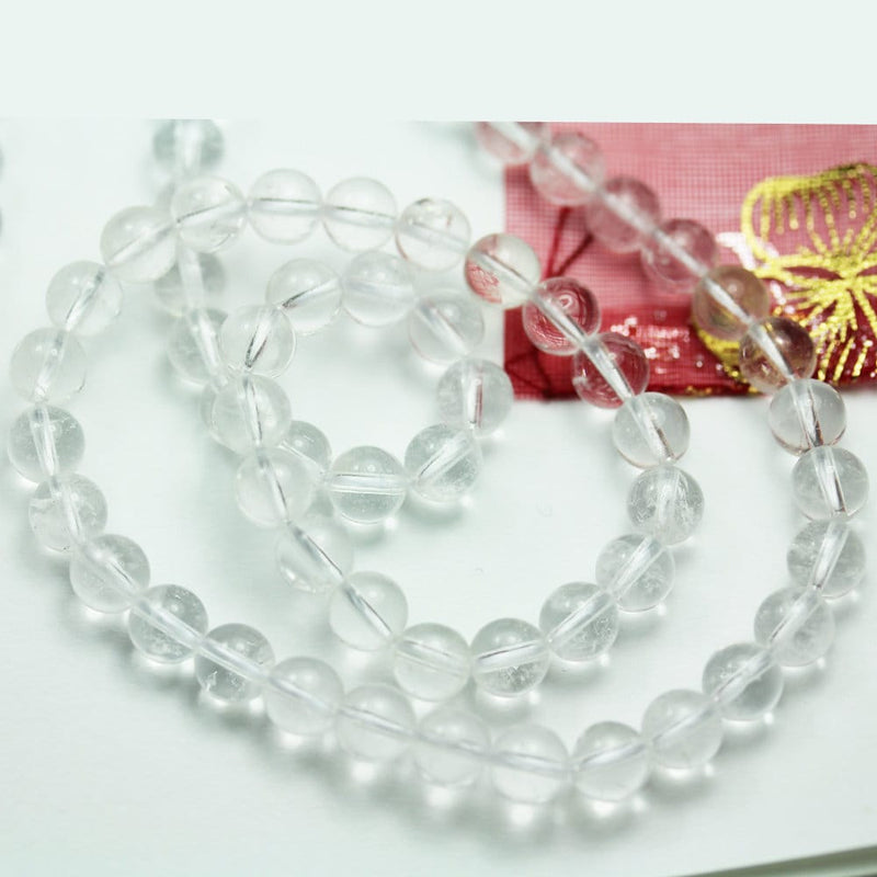 Clear Quartz, 4mm Round Gemstone, One full strand ,hole 0.6mm,16"