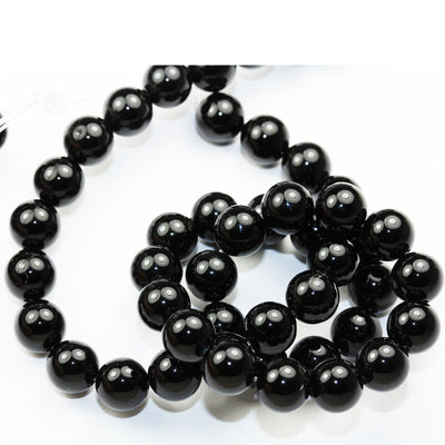 Black Onyx ,4/6/ 8/10mm Round  Gemstone Beads Strand, One full strand , 16 inch