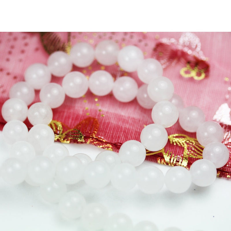 White Jade, 6mm Round Gemstone Beads Strand ,One full strand hole 1mm, 16 inch, about 60beads