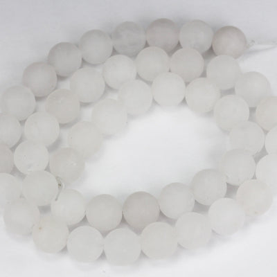 Matte White Jade, 4mm Round Jade Gemstone Beads Strand, 16inch, hole 0.8mm, about 90 beads