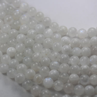 8mm Moonstone with Blue Flash, Gemstone Strand,15.5inch, hole 1mm, about 50 beads