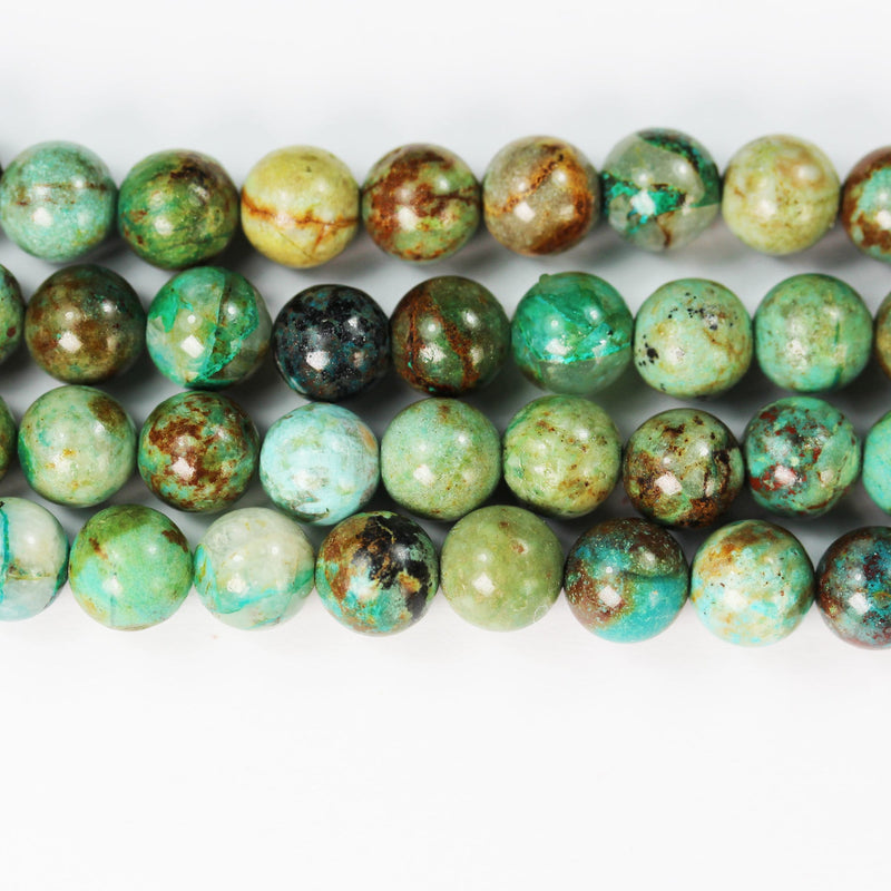 Natural Turquoise Gemstone, 6mm Round Natural Gemstone Strand, 15.5inch ,1mm hole, about 60 pcs