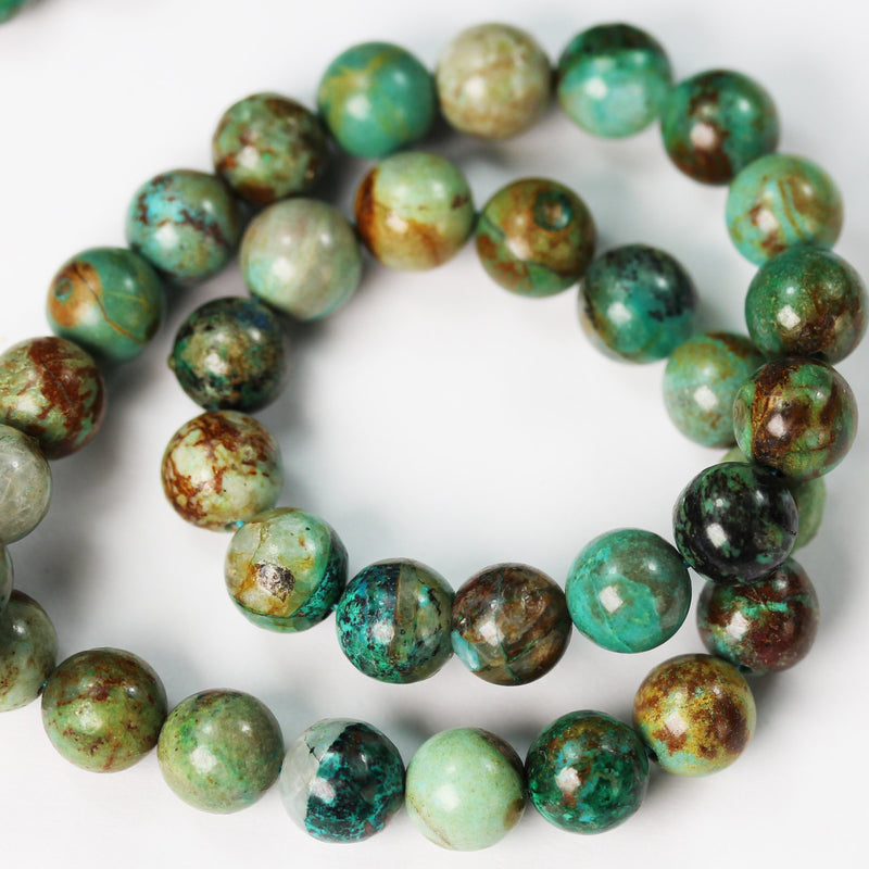 Natural Turquoise Gemstone, 6mm Round Natural Gemstone Strand, 15.5inch ,1mm hole, about 60 pcs