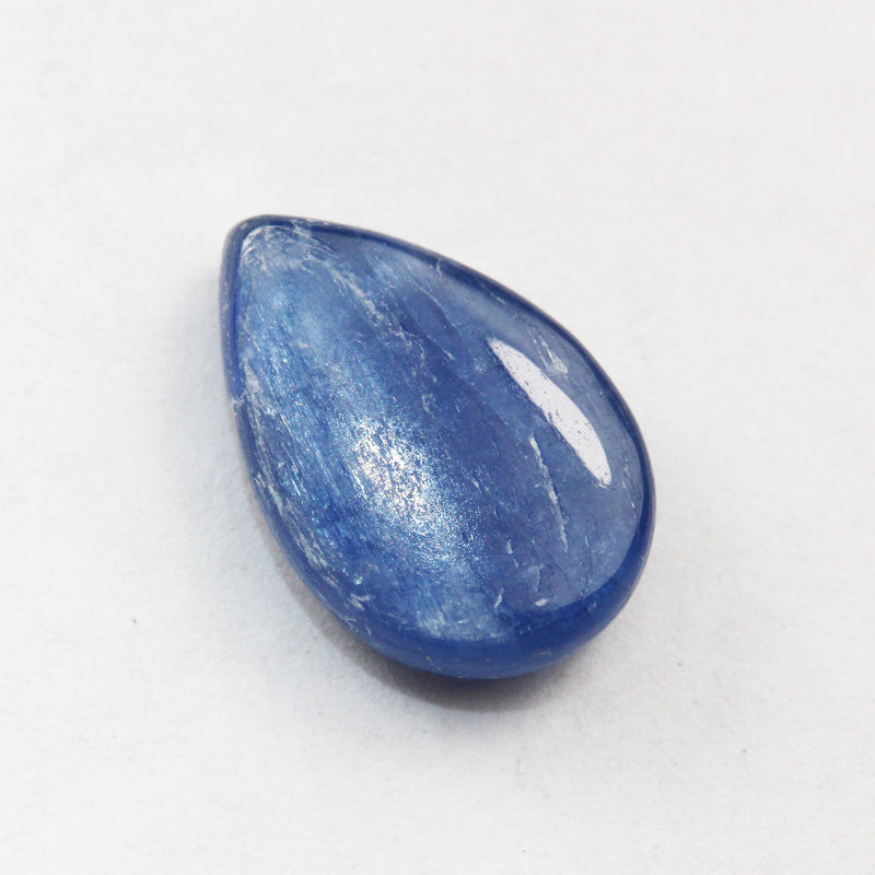 4pcs Natural Kyanite, 7*10mm Teardrop Natural Gemstone Beads, Earring making drop, 3mm thick,hole1mm