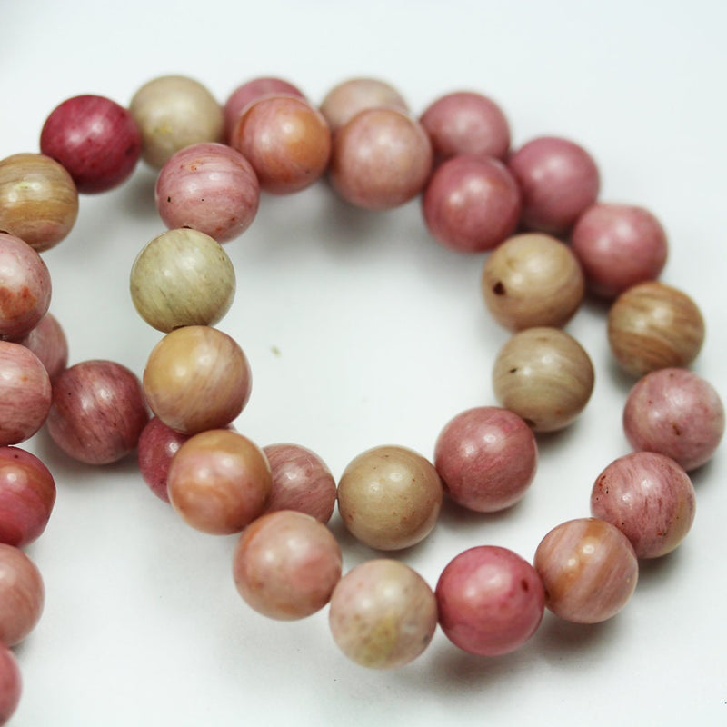 Rhodonite, 8mm round gemstone ,One full strand Natural Gemstone, 15", about 50 beads