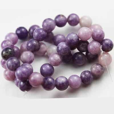 Lepidolite, 6mm Round Beads Gemstone, One full strand about 65 beads,15.5inch, 1mm hole