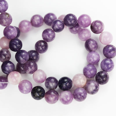 Lepidolite, 6mm Round Beads Gemstone, One full strand about 65 beads,15.5inch, 1mm hole