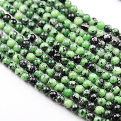 Ruby Zoisite,6mm Round Natural Gemstone , One full strand, about 65 beads,16", 0.8mm hole