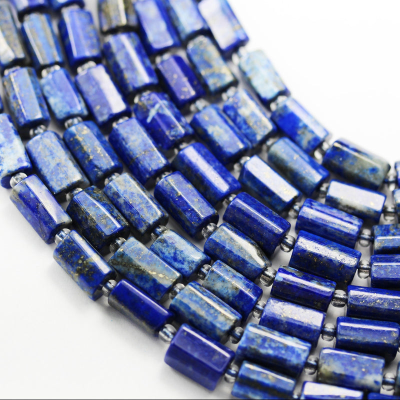 Natual lapis lazuli,8*12mm tube gemstone,natural Gemstone beads,15.5inch ,1mm hole, 16"