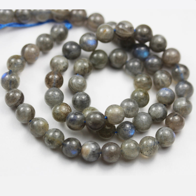 labradorite,  6mm round gemstone, One full strand  beads, hole 1mm,16", about 60 beads