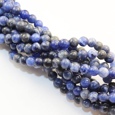 Sodalite, 4mm Round Natural  Beads Gemstone Strand, One full strand , about 85 beads, 0.6mm hole