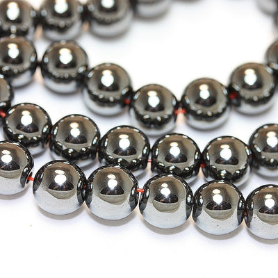 Hematite, 6mm round gemstone, One full strand , Gemstone beads, hole 1mm,16"