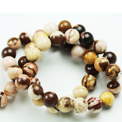 Brown Zebra Jasper , 6mm Round Japser Gemstone Beads,15.5inch, about 65 beads