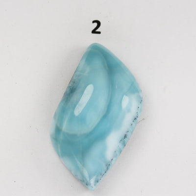 100% Natural Dominican Larimar Teardrop  Loose Gemstones Pendant Beads ( no hole) ,16-25mm*30-44mm , 8-16g each piece