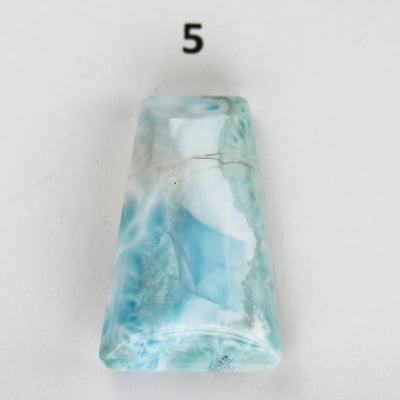 100% Natural Dominican Larimar Teardrop  Loose Gemstones Pendant Beads ( no hole) ,16-25mm*30-44mm , 8-16g each piece