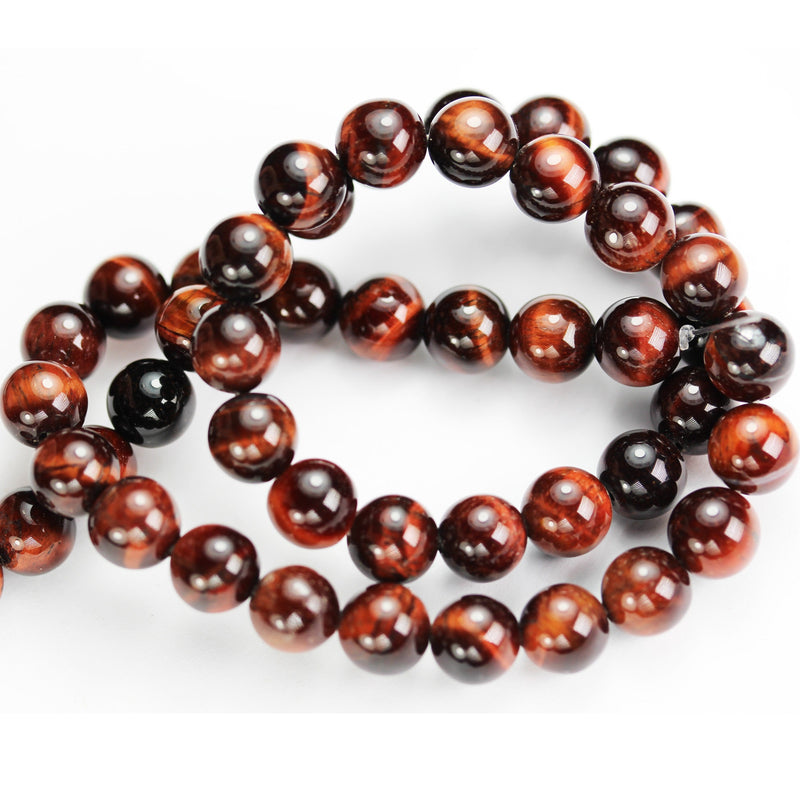 Red Tiger eye, 6mm Round Gemstone Strand, One full strand 15.5 inch , about 60 bead,1mm hole