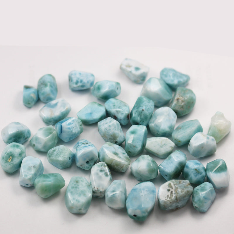 50%off Natural Dominican Larimar Nugget  Loose Gemstones ,1.5-6g each piece, 9-20mm