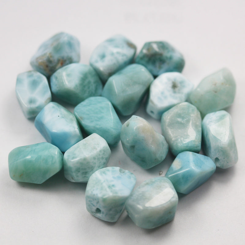 50%off Natural Dominican Larimar Nugget  Loose Gemstones ,1.5-6g each piece, 9-20mm