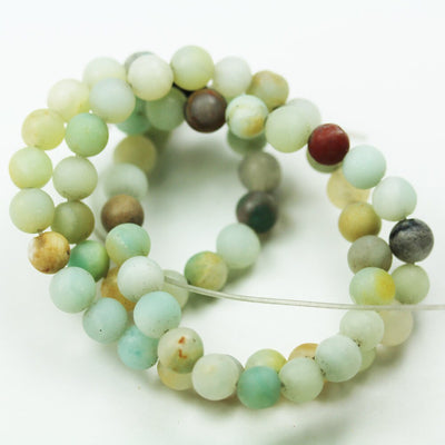 Matte Amazonite, 4mm Round Gemstone Strand, One full strand ,about 85beads,hole1mm,15.5"